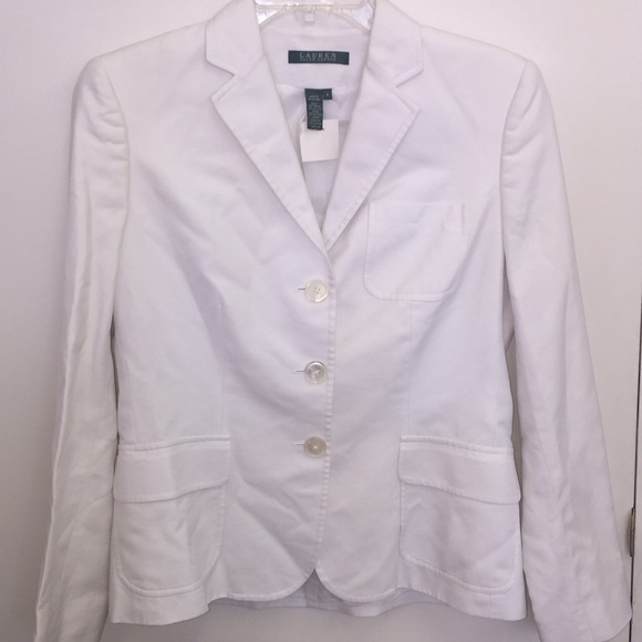 Ralph Lauren size 4 white blazer - Picture 1 of 3